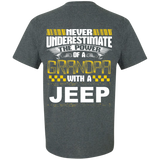 Best Gift For Grandpa - Never Underestimate The Power Of A Grandpa With A Jeep [Back]