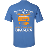 A/ Best Gift For Grandpa - Being A Jeep Grandpa T-Shirt [Back] | Various Colors