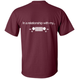 In a relationship with my...Jeep T-Shirt For Men [Back]