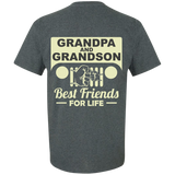 Best Gift For Grandpa and Grandson - Best Friends For Life Jeep T-Shirt [Back]