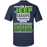 Best Gift For Grandpa - Grandpa Much Cooler Jeep T-Shirt [Back]