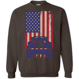 IG Jeep Under U.S Flag Sweatshirt 8 oz - Special Collecion | On sales | Various Colors [Front]