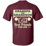 Best Gift For Grandpa and Grandson - Best Friends For Life Jeep T-Shirt [Back]