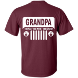 Best Gift For Grandpa - The Man The Myth The Legend Jeep T-Shirt [Back]