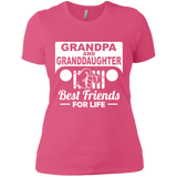 Best Gift For Grandpa And Granddaughter - Best Friends For Life Jeep T-Shirt For Women [Front]