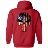 Badass Skull | Jeep Pullover Hoodie 8 oz | Various Colors | Front