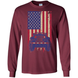 IG Jeep Under U.S Flag LS T-Shirt For Men - Special Collecion | On sales | Various Colors [Front]