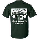 Best Gift For Grandpa And Granddaughter - Best Friends For Life Jeep T-Shirt [Back]