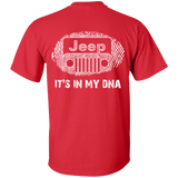 It's In My DNA | Jeep T-Shirts For Men [Back]