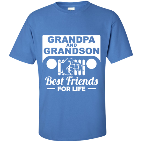 Best Gift For Grandpa and Grandson - Best Friends For Life Jeep T-Shirt [Front] - Special