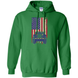 IG Jeep Under U.S Flag Hoodie 8 oz - Special Collecion | On sales | Various Colors [Front]