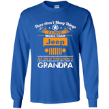 BEST GIFT FOR GRANDPA - BEING A JEEP GRANDPA LS T-SHIRT [FRONT] | Various Colors