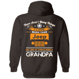 Best Gift For Grandpa - Being A Jeep Grandpa Hoodie [Back] | Various Colors