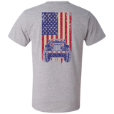 Jeep Under U.S Flag V-neck - Special Collecion | On sales | Various Colors [Back]