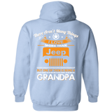 Best Gift For Grandpa - Being A Jeep Grandpa Hoodie [Back] | Various Colors