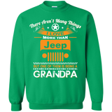 Best Gift For Grandpa - Being A Jeep Grandpa Sweatshirt 8 oz [Front] | Various Colors