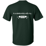 In a relationship with my...Jeep T-Shirt For Men [Back]