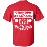 Best Gift For Grandpa and Grandson - Best Friends For Life Jeep T-Shirt [Back] - Special