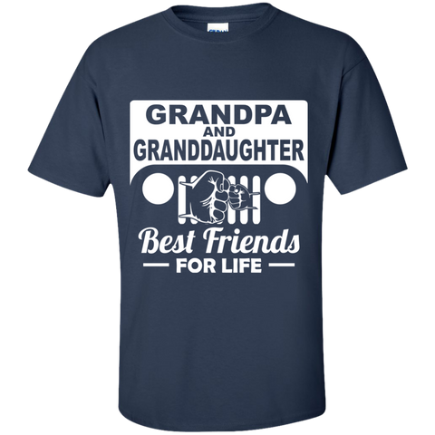 Best Gift For Grandpa And Granddaughter - Best Friends For Life Jeep T-Shirt [Front]