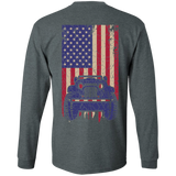 IG Jeep Under U.S Flag LS T-Shirt For Men - Special Collecion | On sales | Various Colors [Back]