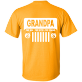 Best Gift For Grandpa - The Man The Myth The Legend Jeep T-Shirt [Back]