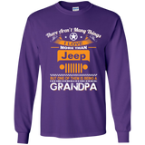 BEST GIFT FOR GRANDPA - BEING A JEEP GRANDPA LS T-SHIRT [FRONT] | Various Colors