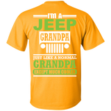 Best Gift For Grandpa - Grandpa Much Cooler Jeep T-Shirt [Back]