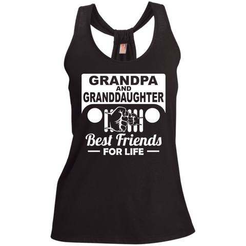 Best Gift For Grandpa And Granddaughter - Best Friends For Life Jeep T-Shirt For Women [Front]