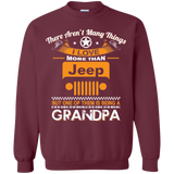 Best Gift For Grandpa - Being A Jeep Grandpa Sweatshirt 8 oz [Front] | Various Colors