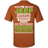 Best Gift For Grandpa - Grandpa Much Cooler Jeep T-Shirt [Back]