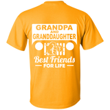 Best Gift For Grandpa And Granddaughter - Best Friends For Life Jeep T-Shirt [Back]