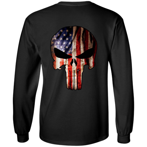 Badass Skull | Jeep LS T-Shirt For Men | Various Colors | Back