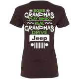 Best Gift For Grandma -  Jeep T-Shirt For Women [Back]