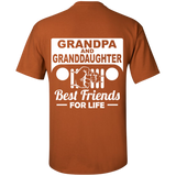 Best Gift For Grandpa And Granddaughter - Best Friends For Life Jeep T-Shirt [Back]