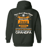 Best Gift For Grandpa - Being A Jeep Grandpa Hoodie [Back] | Various Colors