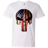 Badass Skull | Jeep V-Neck For Men | Various Colors | Front