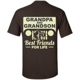 Best Gift For Grandpa and Grandson - Best Friends For Life Jeep T-Shirt [Back]