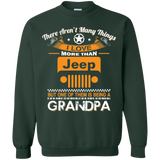 Best Gift For Grandpa - Being A Jeep Grandpa Sweatshirt 8 oz [Front] | Various Colors