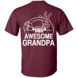 Best Gift For Grandpa - Awesome Grandpa Jeep T-Shirt [Back]