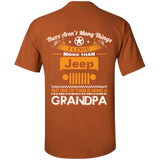 A/ Best Gift For Grandpa - Being A Jeep Grandpa T-Shirt [Back] | Various Colors