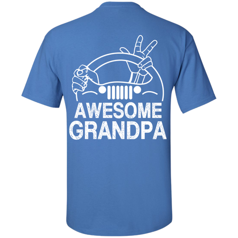 Best Gift For Grandpa - Awesome Grandpa Jeep T-Shirt [Back]