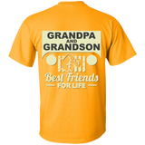 Best Gift For Grandpa and Grandson - Best Friends For Life Jeep T-Shirt [Back]