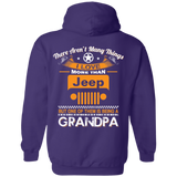 Best Gift For Grandpa - Being A Jeep Grandpa Hoodie [Back] | Various Colors