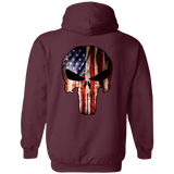 Badass Skull | Jeep Pullover Hoodie 8 oz | Various Colors | Front