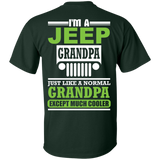 Best Gift For Grandpa - Grandpa Much Cooler Jeep T-Shirt [Back]