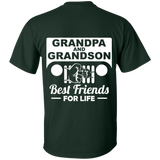 Best Gift For Grandpa and Grandson - Best Friends For Life Jeep T-Shirt [Back] - Special