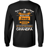 BEST GIFT FOR GRANDPA - BEING A JEEP GRANDPA LS T-SHIRT [BACK] | VARIOUS COLORS