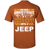 Best Gift For Grandpa - Never Underestimate The Power Of A Grandpa With A Jeep [Back]