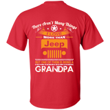 A/ Best Gift For Grandpa - Being A Jeep Grandpa T-Shirt [Back] | Various Colors