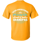 Best Gift For Grandpa - Never Underestimate The Power Of Grandpas - Special [Back]